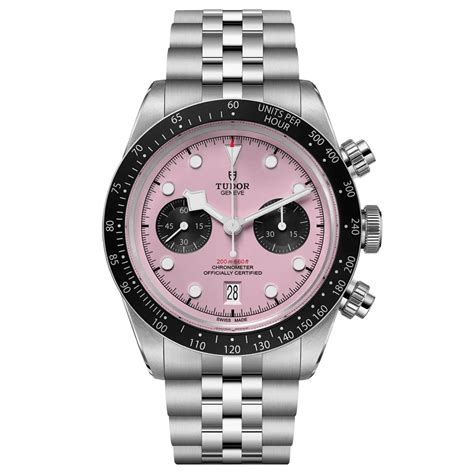 black bay chrono pink tudor|tudor 79360n 0019.